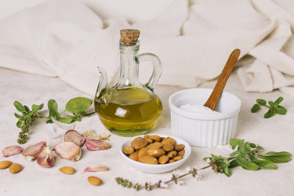 Almond Oil and Sandalwood for For Skin Nourishment
