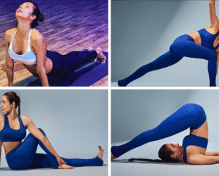 Malaika Arora yoga stretches
