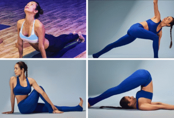 Malaika Arora yoga stretches