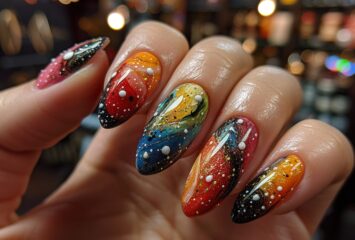 Dolphin nail art design