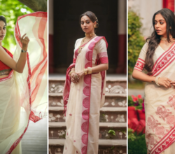 Timeless Elegance of Lal Par Sada Sarees